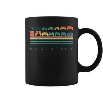 Gaming Controllers Evolution Video Game Retro Gaming Gamer Coffee Mug - Thegiftio
