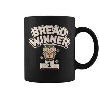 Ganador Del Pan Comida De Dibujos Animados Divertido Humor Taza de café - Regaloses