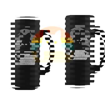 Gato Negro Estilo Retrointage – Regalo Para Amantes De Los Gatos Taza de café - Regaloses