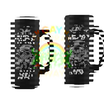 Gay The Pray Away Sarcastic LGBTQI Pride Frog Graphic Coffee Mug | Mazezy