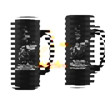 Gentleman Turkey Look With Thanksgiving Pie Costume Coffee Mug | Mazezy