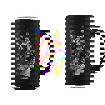 German Shepherd Pop Art Portrait For Dog Owners Coffee Mug | Mazezy