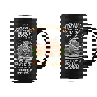 Gingerbread House Project Manager Christmas Cookie Baking Coffee Mug | Mazezy