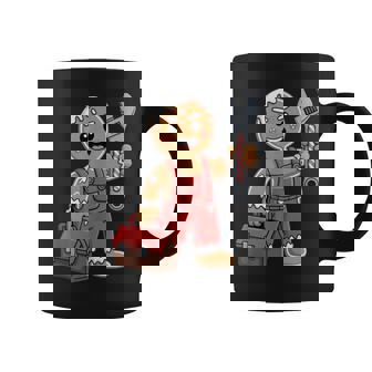 Gingerbread Mechanic Handyman Fixer Worker Christmas Tank Top Coffee Mug | Mazezy