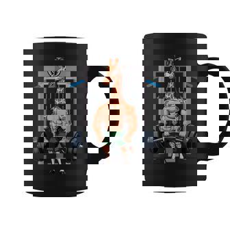 Giraffe Gym Weightlifting Fitness Workout Deadlift Coffee Mug | Mazezy