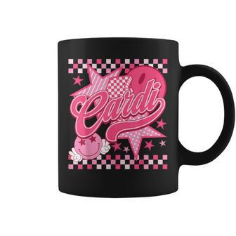 Girl Retro Cardi Groovy Flower First Name Personalized 80S Coffee Mug - Monsterry