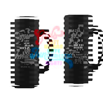 Girls Just Wanna Have Fundamental Rights カラフル レインボー コーヒーマグ - Kawaiitshirt