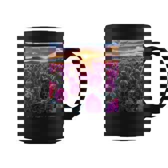 Globe Amaranth Flower Field Beautiful Sunset Graphic Tank Top Coffee Mug | Mazezy