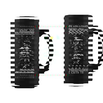 Glocking Around The Christmas Tree Ugly Christmas Sweater Coffee Mug | Mazezy