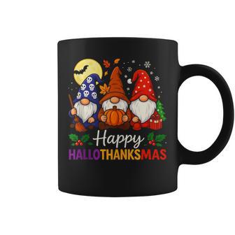 Gnome Happy Hallothanksmas Halloween Thanksgiving Xmas Coffee Mug - Thegiftio UK