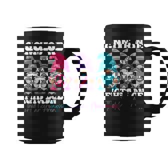 Gnome One Fights Alone Christmas Thyroid Cancer Coffee Mug | Mazezy