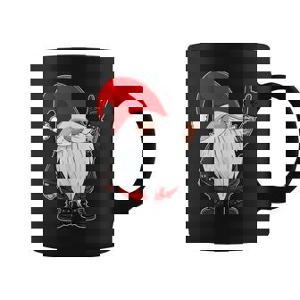 Gnome Rock Hand Sign Language Christmas Rock Music Lover Coffee Mug | Mazezy