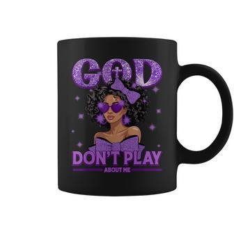 God Don't Play About Me Black Afro African Christian Coffee Mug - Thegiftio UK