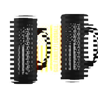 God Family Floorball US American Flag Father's Day Dad Coffee Mug | Mazezy
