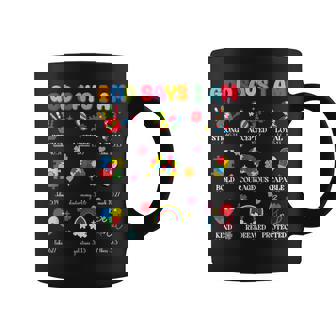 God Says I Am Autism Awareness Puzzle Jesus Christian Coffee Mug - Monsterry