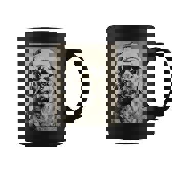 Golden Retriever With Sunglasses Retro Christmas Festive Dog Coffee Mug | Mazezy