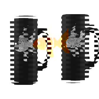 Goldfish With Shark Fin Cartoon Coffee Mug - Thegiftio