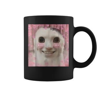 Goofy Ahh Cat Meme Dank Cursed Weirdcore Dank Meme Coffee Mug - Thegiftio UK