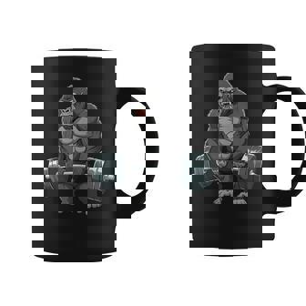 Gorilla Weightlifting Fitness Gym Training Bodybuilding Tank Top Coffee Mug | Mazezy