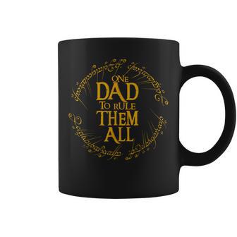 Gráfico Divertido De Fantasía Con Texto En Inglés One Dad To Rule Them All Taza de café - Regaloses