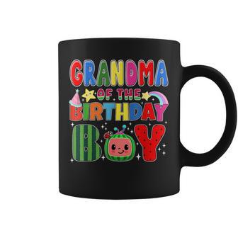 Grandma Of The Birthday Boy Melon Family Matching Coffee Mug - Thegiftio UK