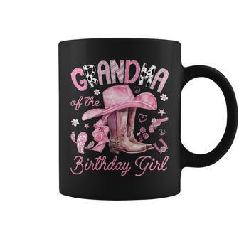 Grandma Of The Birthday Girl Pink Cowgirl Western Rodeo Coffee Mug - Monsterry