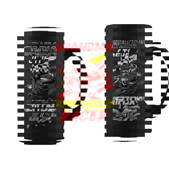 Grandma Of The Birthday Racer Race Car Party Family Matching Coffee Mug | Seseable UK