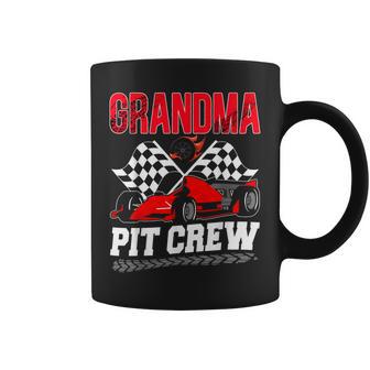 Grandma Pit Crew Racing Family Race Car Birthday Boy Coffee Mug - Thegiftio UK