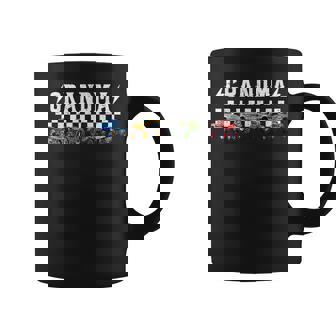 Grandma Retro Monster Truck Family Crew Birthday Matching Coffee Mug | Seseable CA