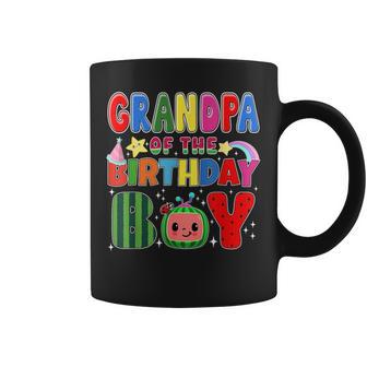 Grandpa Of The Birthday Boy Melon Family Matching Coffee Mug - Monsterry