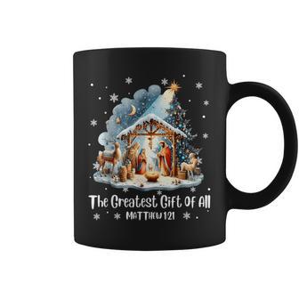The Greatest For All Christmas Nativity Jesus Christian Coffee Mug - Thegiftio UK