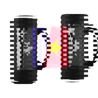 Greek Vietnam Half Flag Greece Vietnamese History Coffee Mug | Mazezy