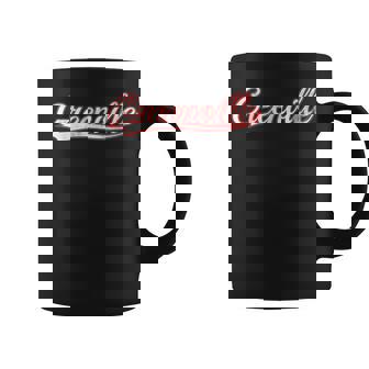 Greenville North Carolina South Carolina Vintage Varsity Coffee Mug | Mazezy