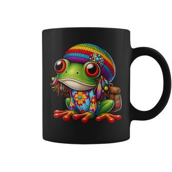 Grenouille Hippie Mignonne Couleursives Et Amusantes Tasse - Cadeauxyz