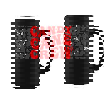 Groovy Candy Cane Crew Christmas Matching Family Candy Xmas Coffee Mug | Seseable CA