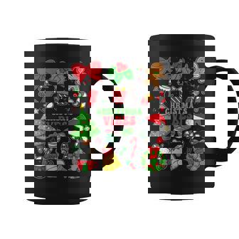 Groovy Christmas Vibes Matching Family Xmas Pajamas Coffee Mug | Seseable CA