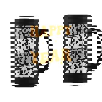 Groovy Retro Happy New Year 2026 Matching Family Party Coffee Mug | Seseable CA