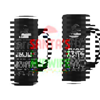 Groovy Santa's Favorite Midwife Nurse Christmas Santa Hat Coffee Mug - Thegiftio