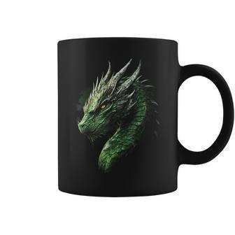 Grüner Drache Motiv Mythische Illustration Grüner Drache Tassen - Geschenkecke
