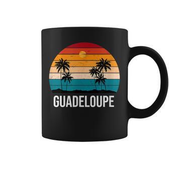 Guadeloupeouveniracancesoleil Palmier Plage Océan Tasse - Cadeauxyz