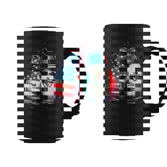 Guantes De Boxeo De Estilointage Con Banderas De Estados Unidos Y México Taza de café - Regaloses