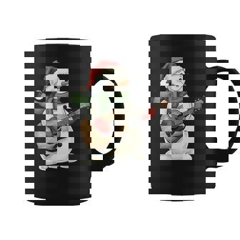 Guitar Playing Snowman Music Christmas Musician Guitarist Coffee Mug | Mazezy