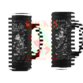 Guitare Rock And Roll À Bascule Autour Duapin De Noël Père Noël Manche Longue Tasse - Cadeauxyz