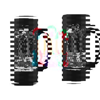 Guitars Santa Hat Christmas Tree Rock Music Pajama Coffee Mug | Mazezy