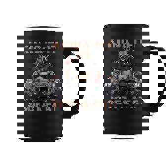 Gun Cat Graphic Kitty With Pistols Humor Tee Coffee Mug | Mazezy