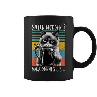 Guten Morgen Ganz Dünnes EisPruch Katze Kaffee Tassen - Seseable