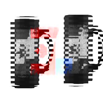 Half Canada Chile Flag Canadian Chilean Pride Roots Coffee Mug | Mazezy