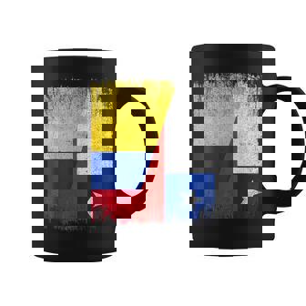 Half Colombia Chile Flag Colombian Chilean Pride Roots Coffee Mug | Mazezy