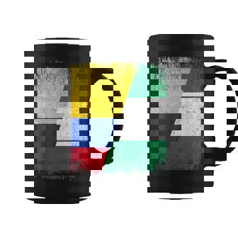 Half Colombia Nigeria Flag Colombian Nigerian Pride Roots Coffee Mug | Mazezy