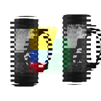 Half Colombia Pakistan Flag Colombian Pakistani Pride Roots Coffee Mug | Mazezy